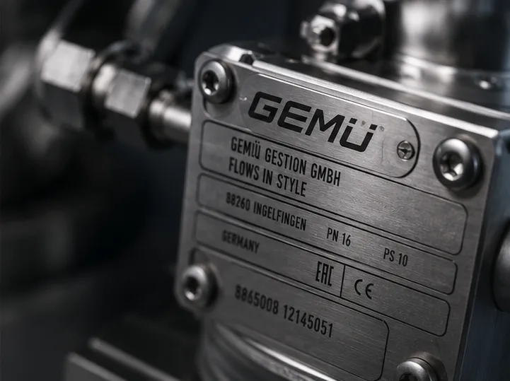 Шильдик оборудования Gemu